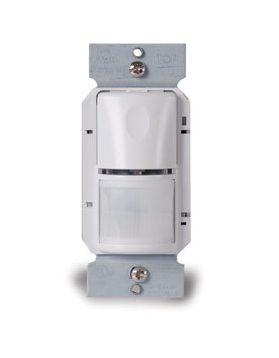 Wattstopper WS-301-W-U PIR Wall Switch Occupancy Sensor, White, BAA/TAA Compliant
