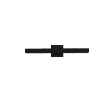 Kuzco Lighting WS10415-BK-2700K Galleria 15" Tall LED Wall Sconce Light, 3000K, 800lm, 11W