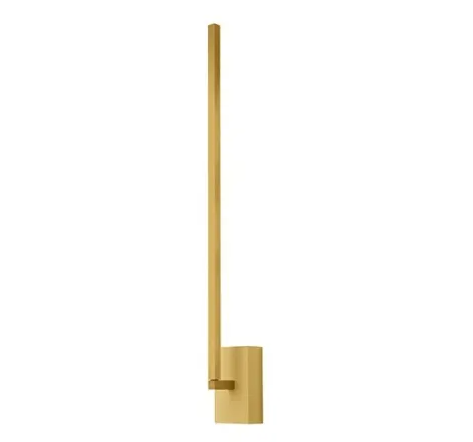 Kuzco Lighting WS25125-BG-UNV Pandora 28" Tall LED Wall Sconce Light, 3000K, 20W, 1440lm , Brushed Gold Finish