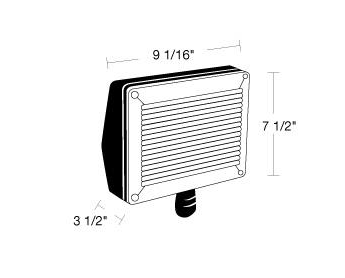 Elco Lighting WS40 Compact Fluorescent Floodlight, PL Lamp Included, Wattage 13W