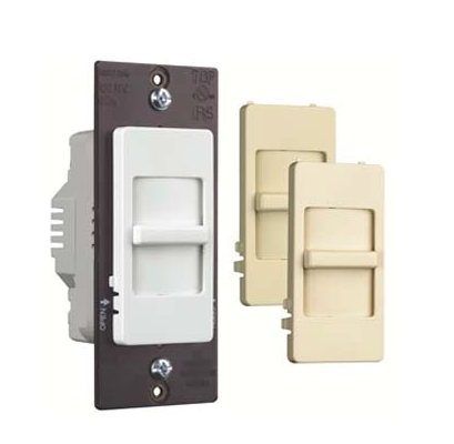 Wattstopper WSDH16TC Wide Slide Fan Speed Control De-hummer, Single Pole, Tri-Color Finish