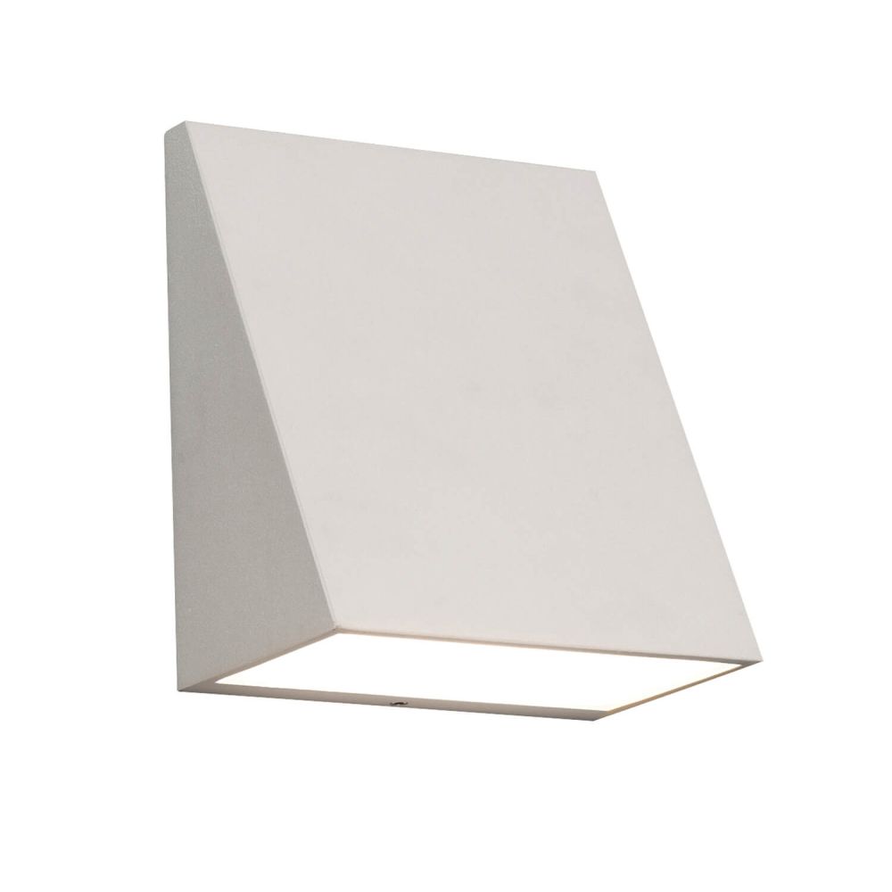 AFX Lighting WTNW0506LAJUDWH Watson 6 inch Tall CCT LED Outdoor Wall Sconce in White with Frosted Acrylic Diffuser, Multi-Color Temperature, Wattage 12W, Voltage 120-277V