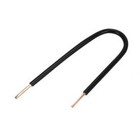 Orbit WTSO-8-BLK 8” Solid Cu. #12awg Solid Wire Tail Black Finish