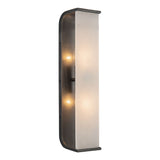 Alora Lighting WV327019UBAR Abbott 2 Light 4.25" Bath Vanity Wall Light Urban Bronze and Alabaster