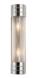 Alora Ligting WV348218PNPG Willard 18" Bathroom Vanity 2 Lights, Nickel/Prismatic Glass Finish