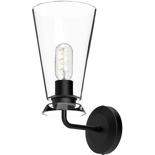 Alora Mood WV570006MBCL Salem 1 Light 6 inch Bath Vanity Wall Light Matte Black Finish