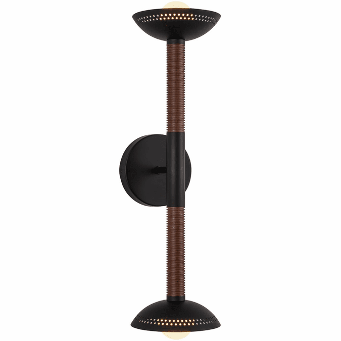 Alora Mood WV616223MBOP-UNV Arden LED 6 inch Bath Vanity Wall Light Matte Black and Opal Glass Finish