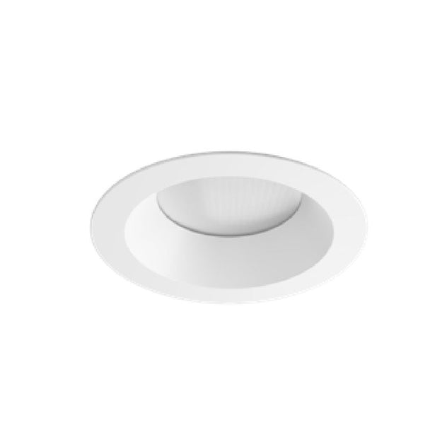 Visual Comfort Architectural E4PRFRA-WW Element Pro 4" Round Adjustable Trim – Regressed Style – White Bevel – White Flange – Flanged Ceiling Appearance