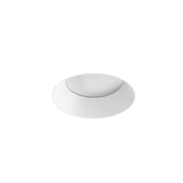 Visual Comfort Architectural E4PRLRA-W Element Pro 4" Round Adjustable Trim – Regressed Style – White Bevel – Flangeless Ceiling Appearance
