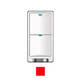 Wattstopper LMSW-102-R Digital Lighting 2-Button Wall Switch - Infrared - Voltage 24V - Red Finish