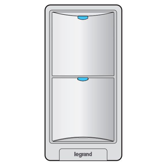 Wattstopper LVSW-102-W 2-Button Low Voltage Wall Switch, Voltage 24V, White Finish