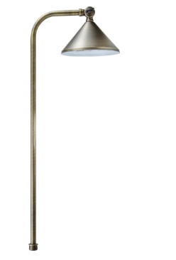 Dabmar Lighting LV34-L3-30K-WBS Brass Adjustable Path Light G4 LED, Wattage 3W, Voltage 12V, Color Temperature 3000K, Weathered Brass Finish