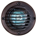 Dabmar Lighting LV24-WBS Brass In-Ground Well Light with Grill 2-Pin LED, Voltage 12V, Weathered Brass Finish