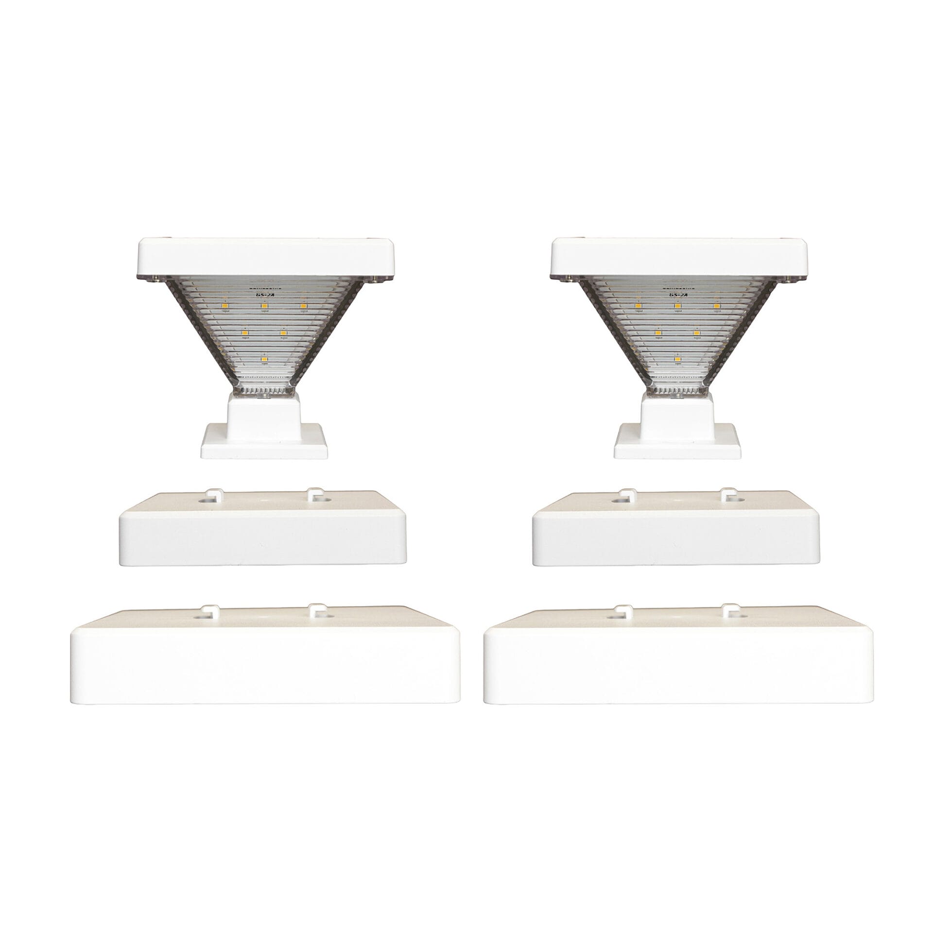 Gama Sonic 144iP2502KIT Luxor Solar Post Cap Light White – Pack of 2