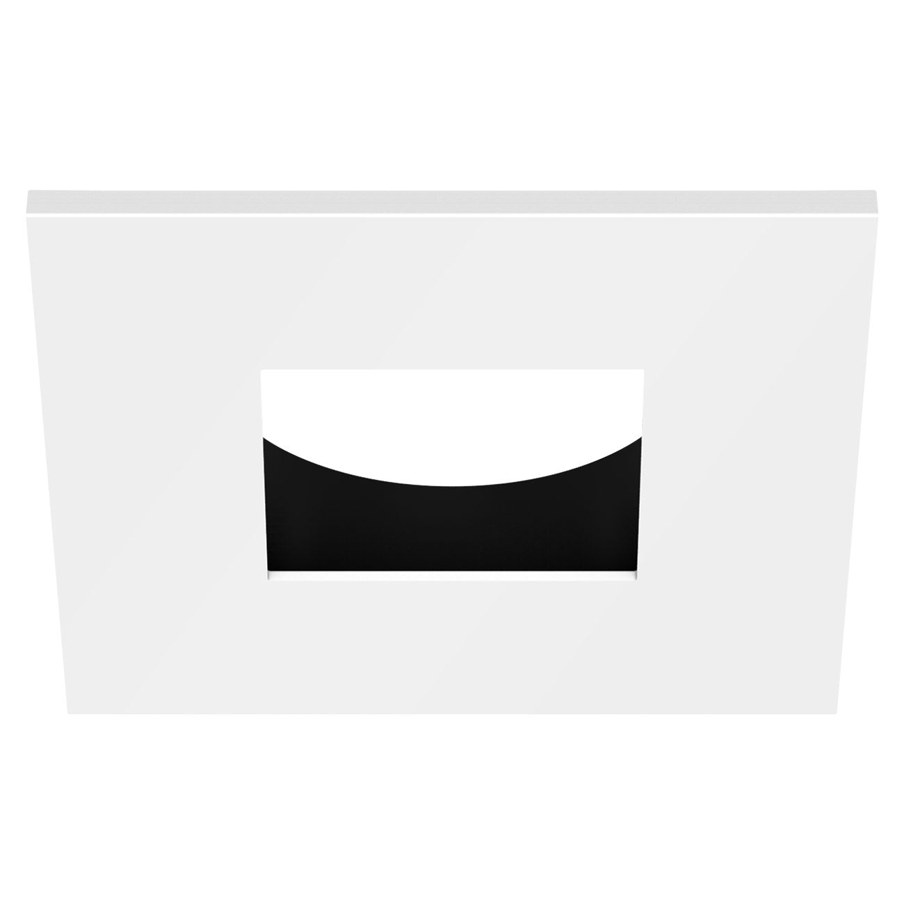 CSL Lighting ED1-SSTBW ECO 1IN Square Downlight Trim White / Black Finish