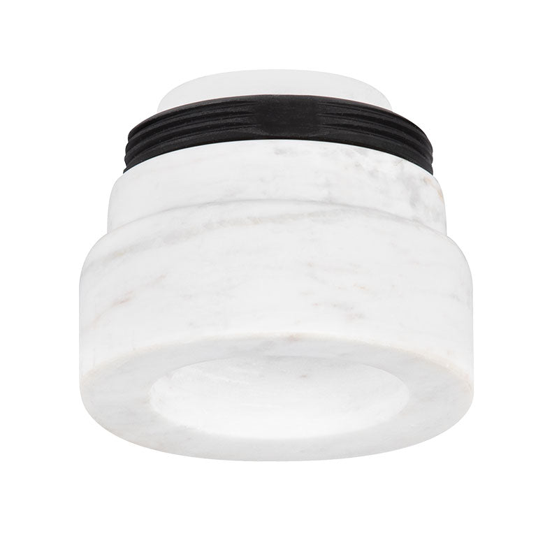 CSL Lighting BZL-2-WM Luxe 2" Wide Decorative Bezel With White Marble Finish