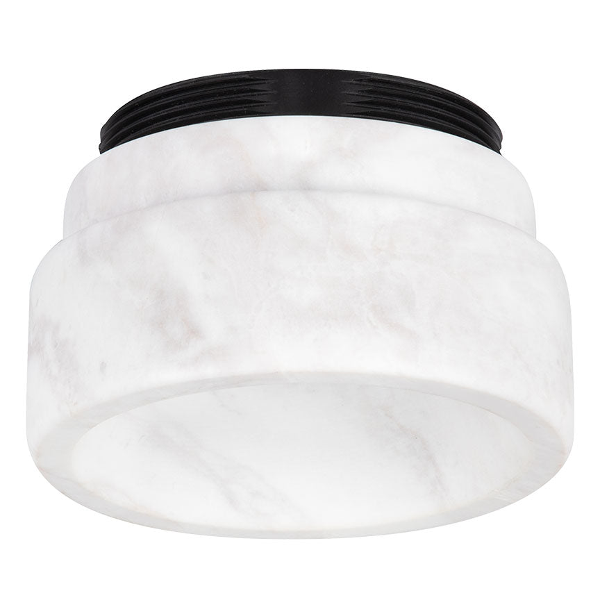 CSL Lighting BZL-3-WM Luxe 3" Deep Decorative Bezel With White Marble Finish