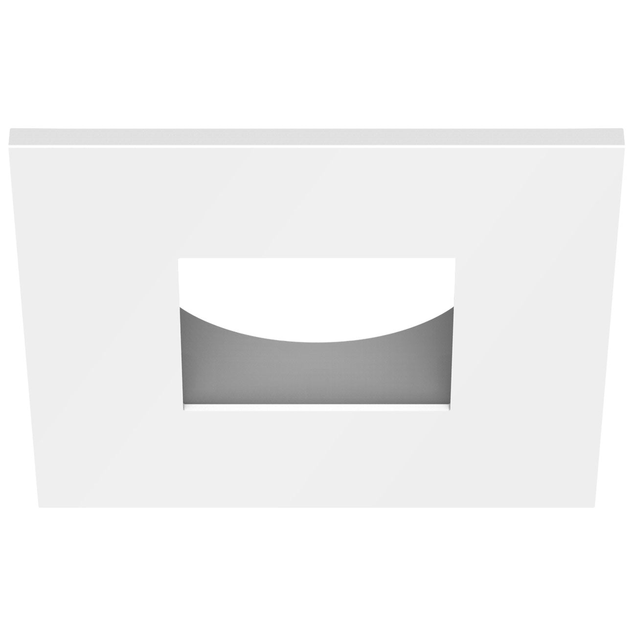 CSL Lighting ED1-SSTSW ECO 1IN Square Downlight Trim White / Silver Finish