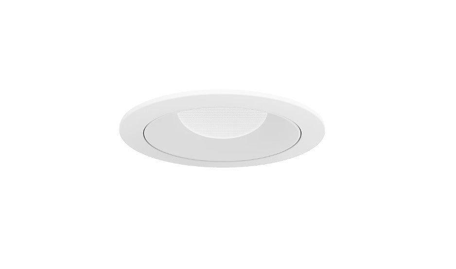Visual Comfort Architectural ENCL3RRF-L12930WI-W-W Modern Entra CL 3" Round Wall Wash Flanged IC Airtight Trim / Remodel Housing - CCT: 3000K - 12W - Reflector/Baffle Color: White - Finish: White