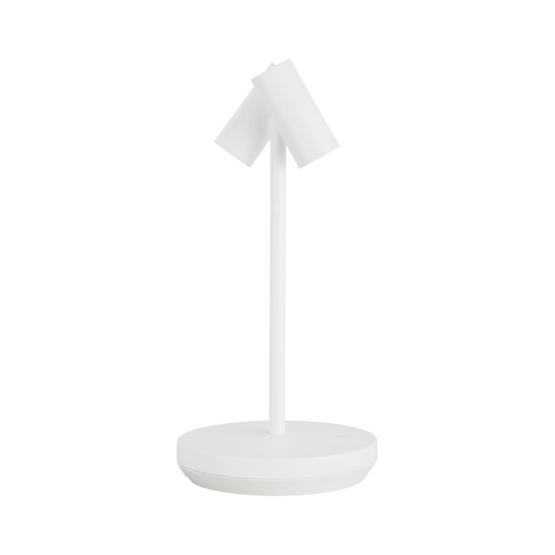 Visual Comfort Architectural SLTB53427W Modern  10" Dobson 2-light Tall LED Table Lamp - 120-240V - CCT: 2700K - Finish: White