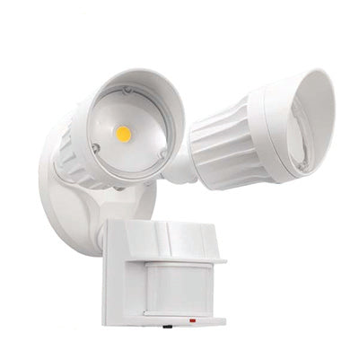 20W LED Security Light with Motion Sensor Selectable CCT White Finish