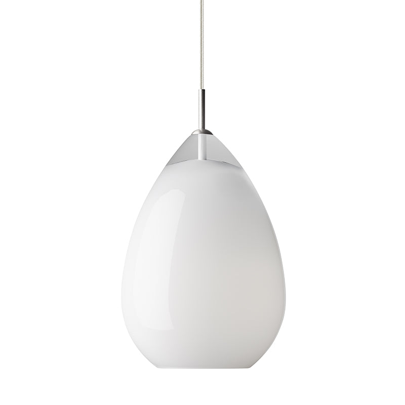 Visual Comfort Architectural 700TDALIGPWS-LED927 Modren Sean Lavin Alina Grande 8.5 inch LED Satin Nickel Pendant Ceiling Light - Shade Color: White