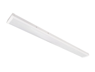 Nora Lighting NLWPSW-4L334W/MS 4' LED Wraparound with Selectable Lumens & CCT Integral Motion Sensor, White Finish