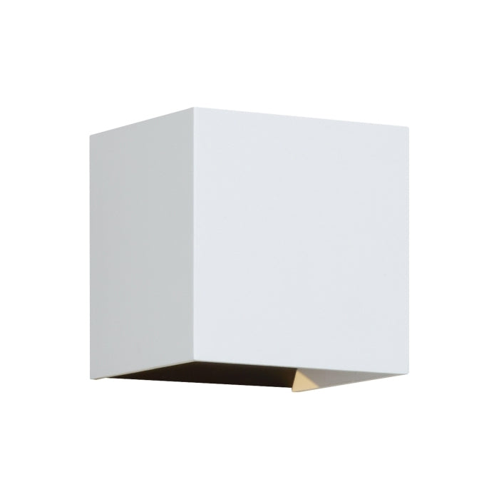 Visual Comfort Architectural 700OWVEX9304WDOUNV Modern 5" Vex Tall LED Outdoor Down only Wall Light - 120-277V - CCT : 3000K - Finish: White