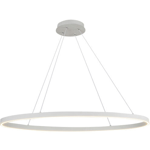 Kuzco Lighting LP79140-WH Ovale LED 40 inch White Linear Pendant Ceiling Light
