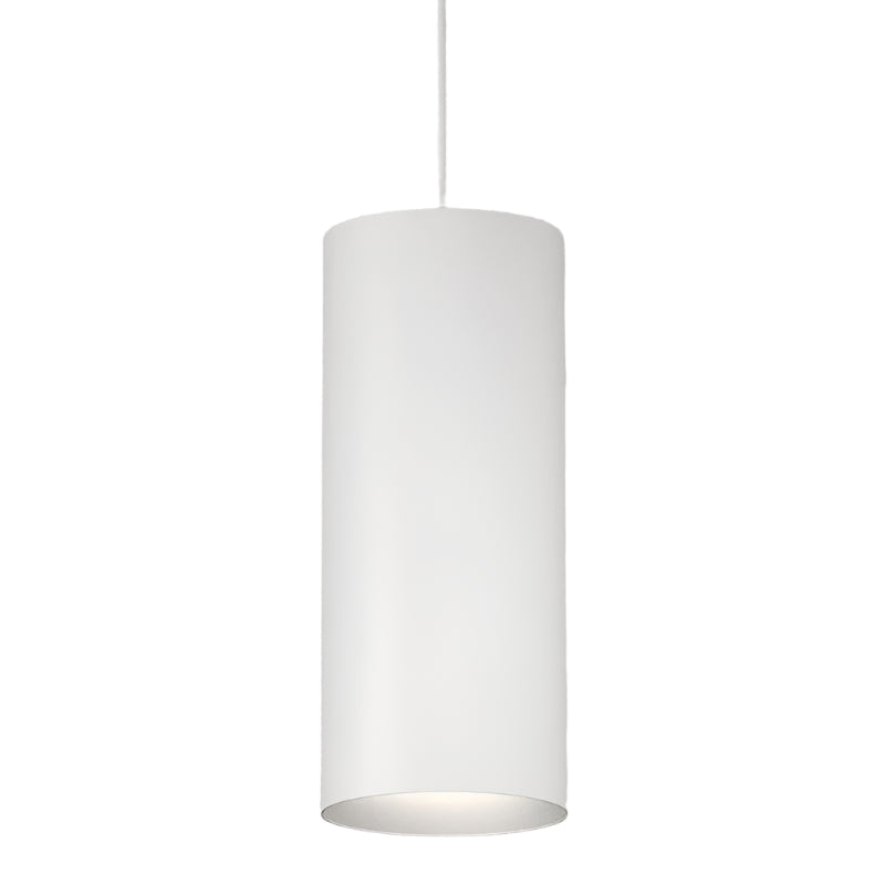 CSL Lighting LP5-50-35-50-WT-3-S-WC 5" Cord Mount LED Cylinders Pendant - CCT 3500K - Semi Gloss White