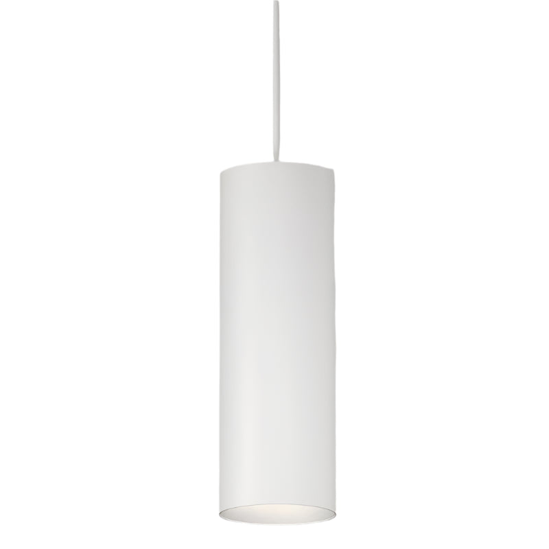 CSL Lighting LP3-30-30-50-WT-6-S-WC 3.5" Cord Mount LED Cylinders Pendant - CCT 3000K - Semi Gloss White