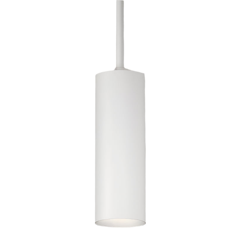 CSL Lighting LP3-30-30-50-WT-6-S-ST 3.5" Stem Mount LED Cylinders Pendant - CCT 3000K - Semi Gloss White