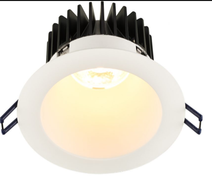 Lotus LED Lights LD4R-27K-HO-4R-WR-WT-60D 4" Round Deep Regressed LED Plenum Rated High Output 18W - 1500 Lumens - 27K - 60° Beam Angle - White Trim & Reflector