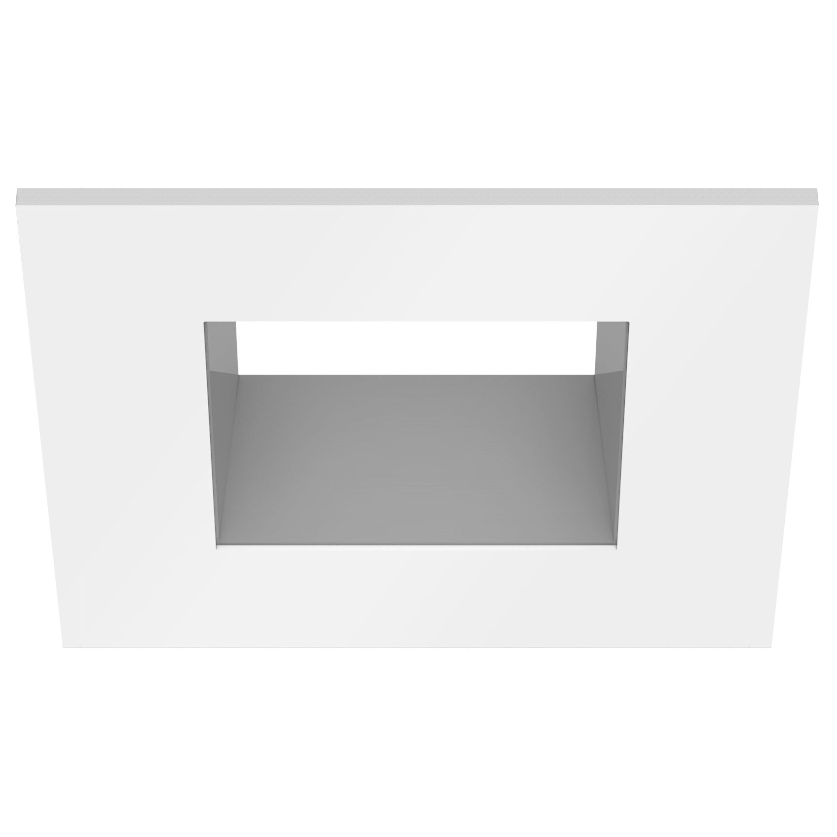 CSL Lighting ED3-SFSTSW ECO 3IN Square Fixed Downlight Trim White/Silver
