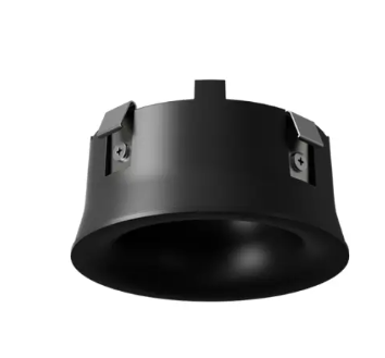 DMF Lighting X2TRDHBKFL X-Series 2" Round Hyperbolic Flangeless Trim, Black Finish
