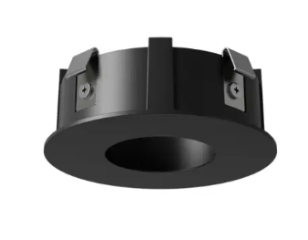 DMF Lighting X2TRDPBKFL X-Series 2" Round Pinhole Flangeless Trim, Black Finish