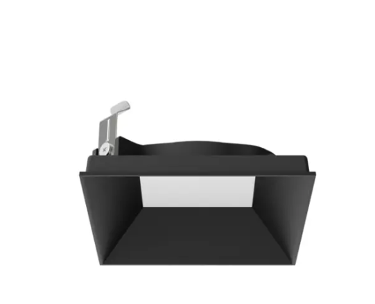 DMF Lighting X2TSASBKFL X-Series 2" Square Adjustable Beveled Flangeless Trim - Black