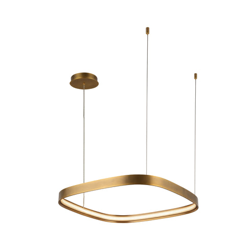 Kuzco Lighting PD78019-VB-UNV Yukon 19-in Pendant Ceiling Light - CCT: 3000K - Finish: Vintage Brass