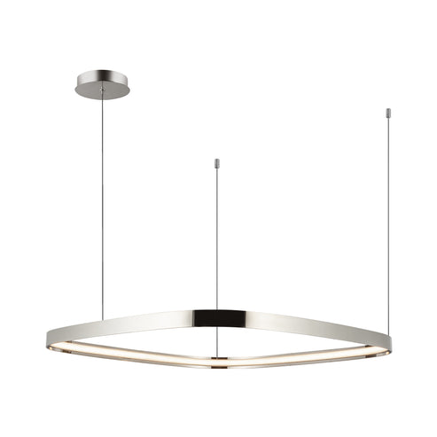 Kuzco Lighting PD78031-PN-UNV Yukon 31-in Pendant Ceiling Light - CCT: 3000K - Finish: Polished Nickel