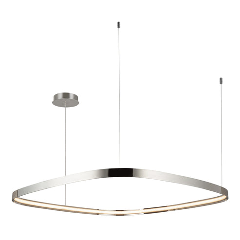 Kuzco Lighting PD78040-PN-UNV Yukon 40-in Pendant Ceiling Light - CCT: 3000K - Finish: Polished Nickel