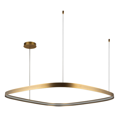 Kuzco Lighting PD78040-VB-UNV Yukon 40-in Pendant Ceiling Light - CCT: 3000K - Finish: Vintage Brass