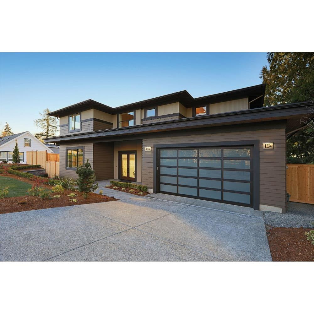 Maxim Lighting 53623WT Address Light Installed on Home Exterior Showing House Number 1234 - Lifestyle View