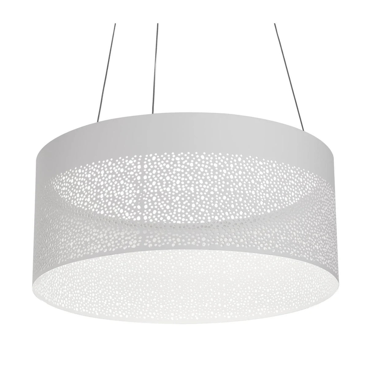 AFX Lighting ASHP2032L30D1WH AFX 36W LED Ash Drum Pendant Light, 3000 lm, 120V, 3000K, White