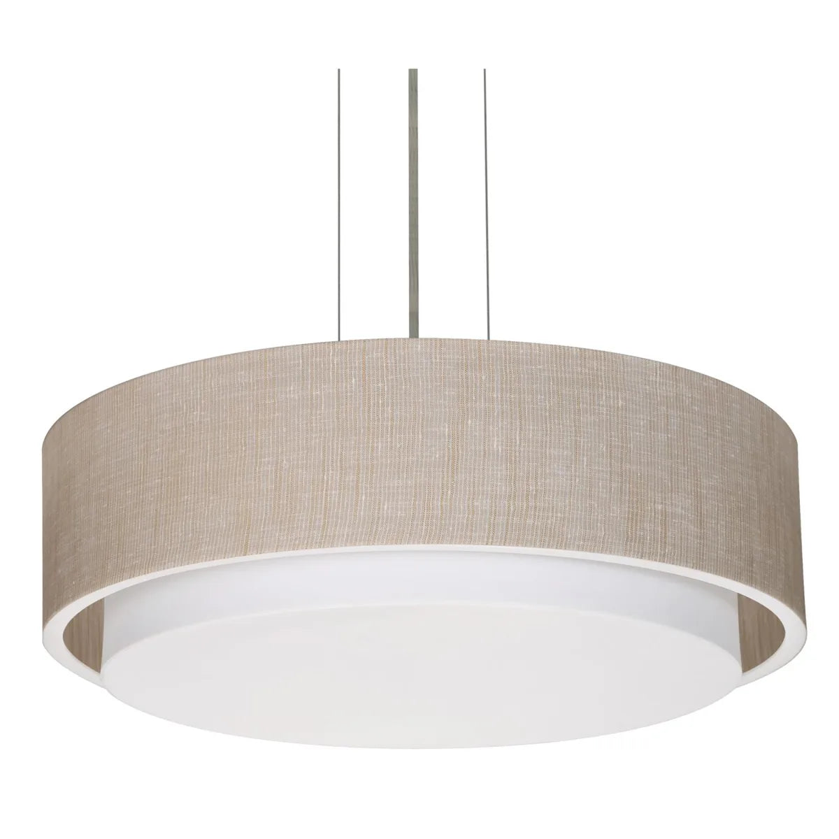 AFX Lighting SAP1824LAJUDSN-JT 30W LED Sanibel Pendant, 2400 lm, 120V-277V, Selectable CCT, Jute