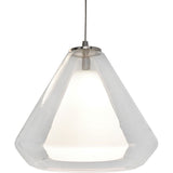 AFX Lighting AGP500L30D2SNCC Pendant Light, 1-Light, 120V-277V, 3000K, Clear Crackle