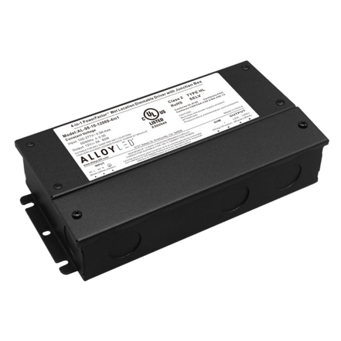 Alloy LED AL-98-10-24060-4in1-20 PowerFactor 4-in-1 Dimmable Driver - UL Listed NEMA 4X Junction Box - 24V - 60W - Pack of 20
