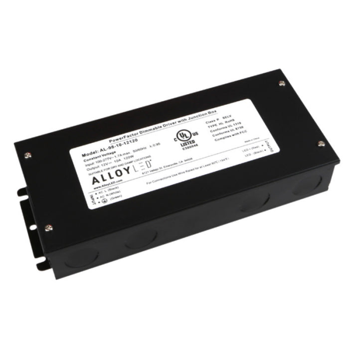Alloy LED AL-98-10-24192-MT-7 PowerFactor Multi-Tap MLV Dimmable Driver UL Listed NEMA 4X Junction Box - 24V - 2 x 96W Ports - Pack of 7