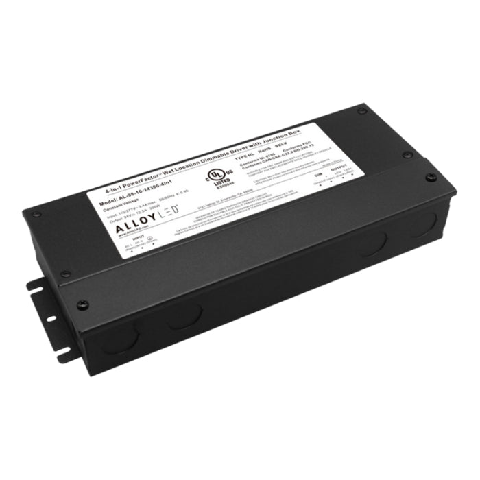 Alloy LED AL-98-10-24300-4in1 PowerFactor 4-in-1 Dimmable Driver - UL Listed NEMA 4X Junction Box - 24V - 300W