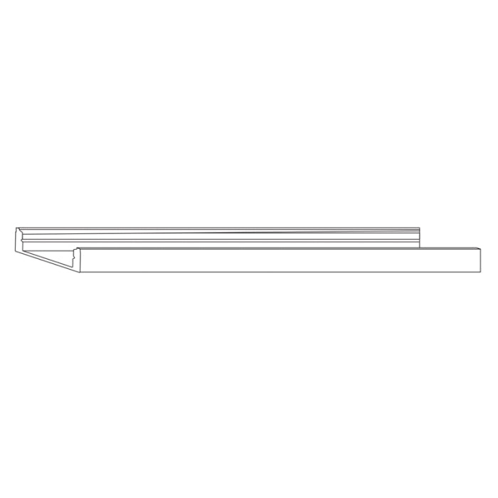 Alloy LED AL-82-01-0015-PART Polymer Channel - Low-Profile Surface-Mount - White - 7'