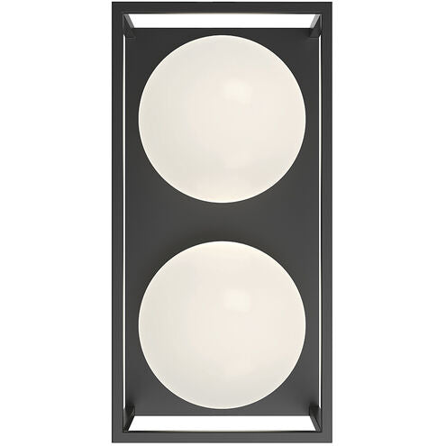 Alora Mood EW519213BK Amelia 2 Light Black Outdoor Wall Light